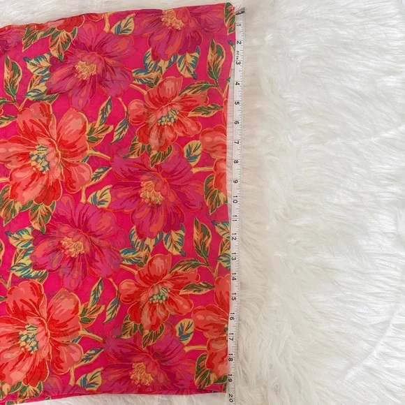 Beach Riot Hot Pink Floral Tie-Waist Swim Sarong - Picture 4 of 4